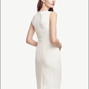 Cream Ann Taylor Sheath Dress
